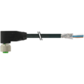 Murr Elektronik M12 FEMALE 90° SHIELDED, PUR 4X0.34 shielded black UL/CSA, drag ch 10m 7000-13261-6411000